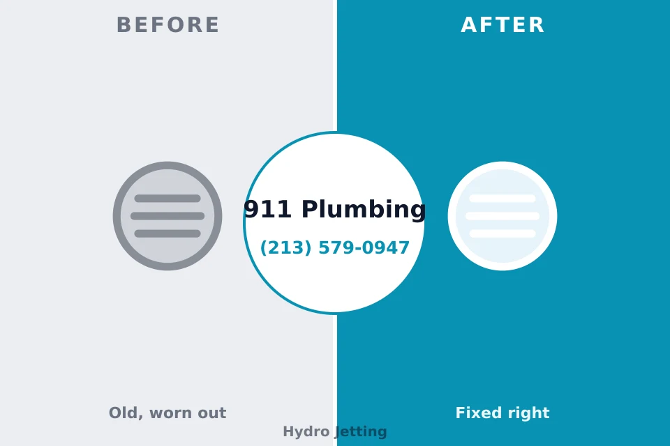 Before and after: plumbing repair Wallis, TX